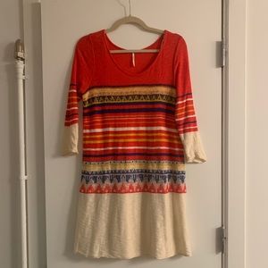 Free People Fairisle Slub Sweater Dress